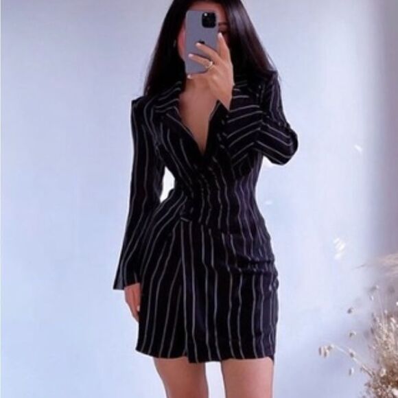 ZARA STRIPED BLAZER DRESS SPECIAL EDITION - Picture 5 of 9